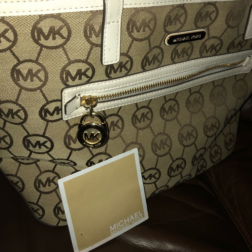 Michael Kors small canvas tote